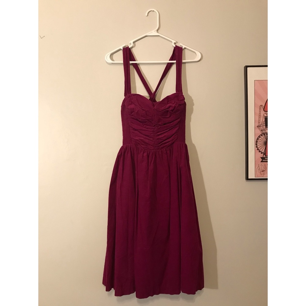 HD in Paris Anthropologie corduroy dress